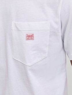 Camiseta m/c con bolsillo & etiqueta Jack & Jones Bright White
