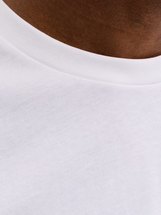 Camiseta m/c con bolsillo & etiqueta Jack & Jones Bright White