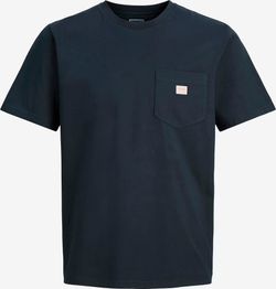 Camiseta m/c con bolsillo & etiqueta Jack & Jones Dark Navy