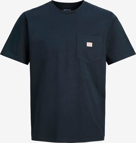Camiseta m/c con bolsillo & etiqueta Jack & Jones Dark Navy