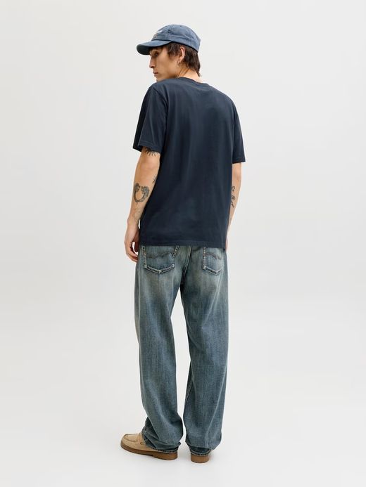 Camiseta m/c con bolsillo & etiqueta Jack & Jones Dark Navy
