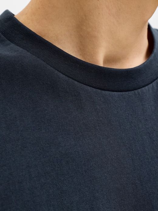 Camiseta m/c con bolsillo & etiqueta Jack & Jones Dark Navy
