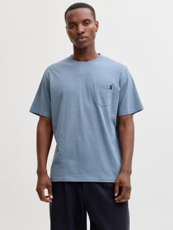 Camiseta m/c con bolsillo Jack & Jones Blue