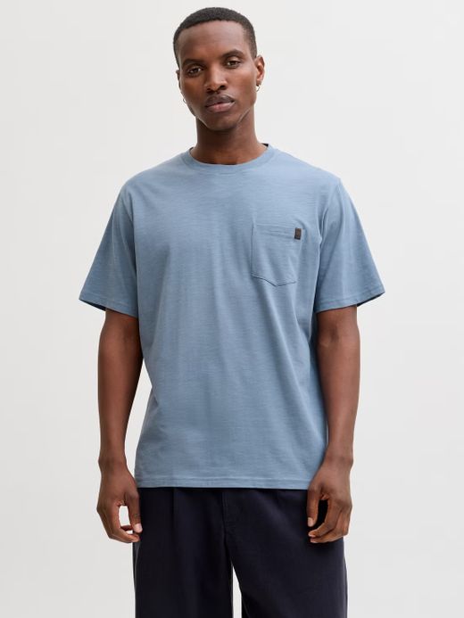 Camiseta m/c con bolsillo Jack & Jones Blue