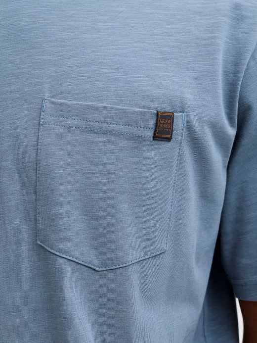 Camiseta m/c con bolsillo Jack & Jones Blue