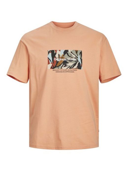 Camiseta m/c con cuadro print floral Jack & Jones Canyon Sunset