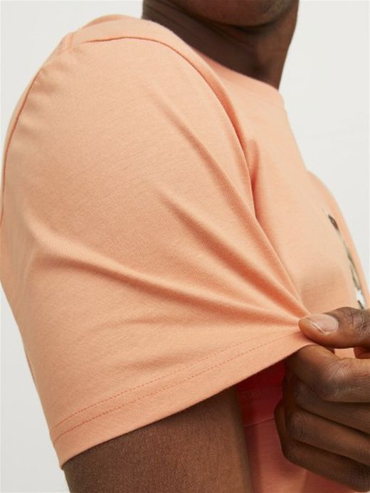 Camiseta m/c con cuadro print floral Jack & Jones Canyon Sunset