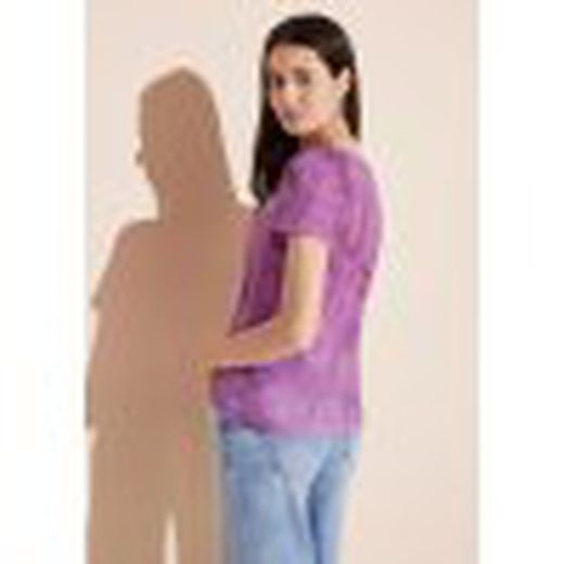 Camiseta m/c con degradado color Street One Pink