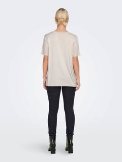 Camiseta m/c con detalles brillantes Only Pumice Stone