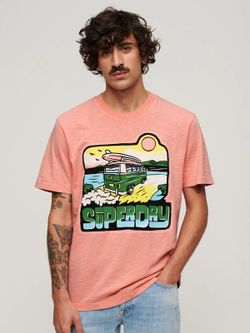 Camiseta m/c con dibujo furgoneta Superdry Peach Whip