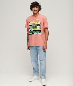 Camiseta m/c con dibujo furgoneta Superdry Peach Whip