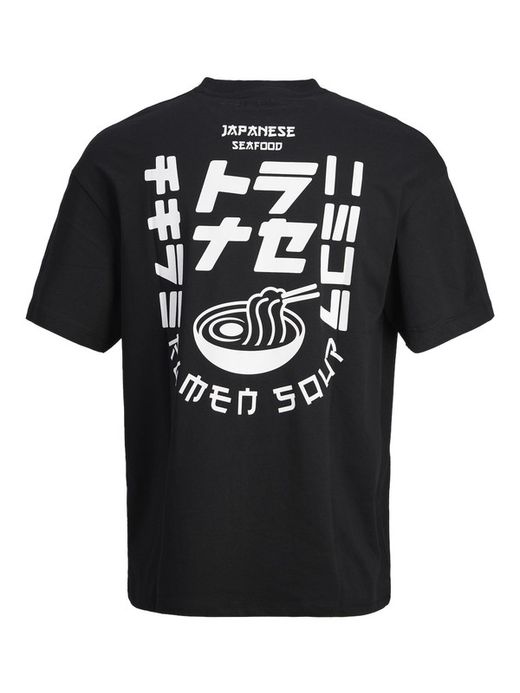 Camiseta m/c con dibujo ramen soup Jack & Jones Black