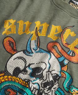 Camiseta m/c con dibujo tatto multicolor Superdry Beetle