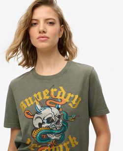 Camiseta m/c con dibujo tatto multicolor Superdry Beetle