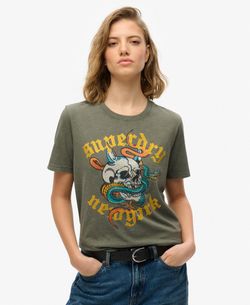 Camiseta m/c con dibujo tatto multicolor Superdry Beetle
