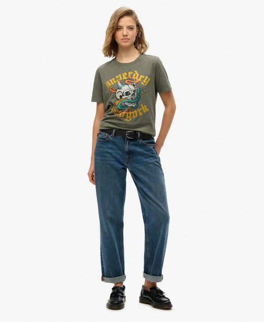 Camiseta m/c con dibujo tatto multicolor Superdry Beetle