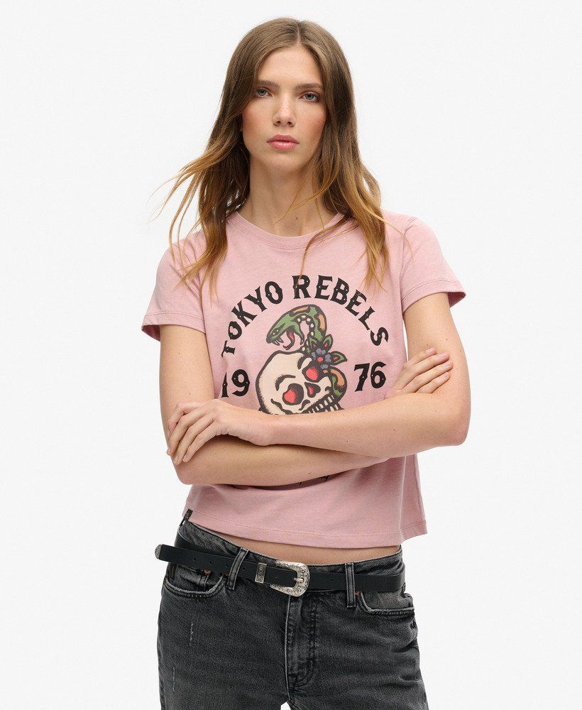 Camiseta m/c con dibujo tattoo multicolor Superdry Blush 4XL