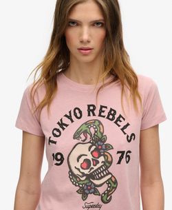 Camiseta m/c con dibujo tattoo multicolor Superdry Blush