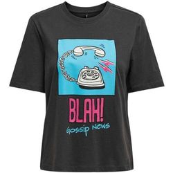 Camiseta m/c con dibujo teléfono Only Phantom