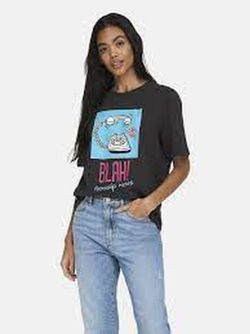 Camiseta m/c con dibujo teléfono Only Phantom