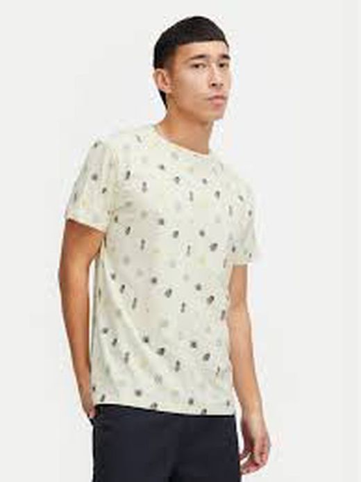 Camiseta m/c con dibujos bicolor Blend Of America Cream White