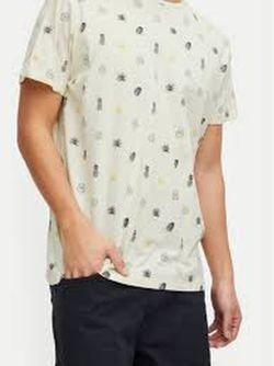 Camiseta m/c con dibujos bicolor Blend Of America Cream White