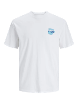 Camiseta m/c con dibujos comics manga Jack & Jones Bright White