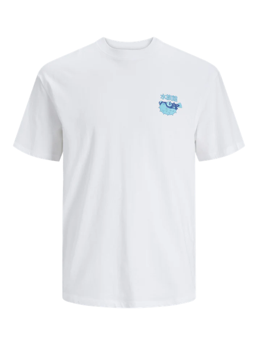 Camiseta m/c con dibujos comics manga Jack & Jones Bright White