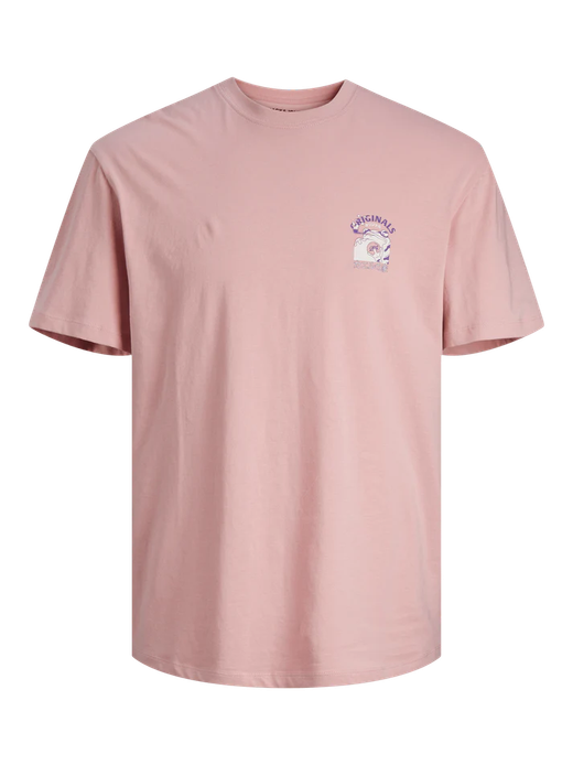 Camiseta m/c con dibujos comics manga Jack & Jones Pink