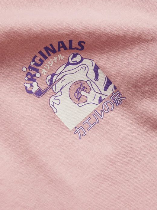 Camiseta m/c con dibujos comics manga Jack & Jones Pink