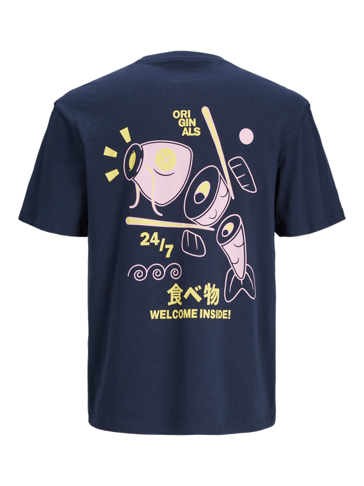 Camiseta m/c con dibujos comics manga Jack & Jones Sky Captain