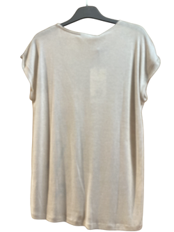 Camiseta m/c con dibujos florales Kalisson Beige