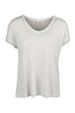 Camiseta m/c con efecto metalizado Street One Off White
