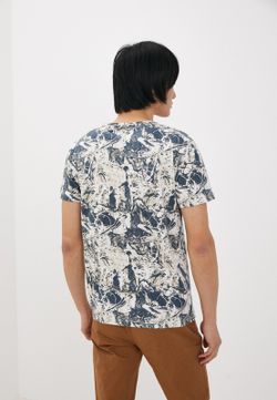 Camiseta m/c con estampado abstracto Blend Of America Blue