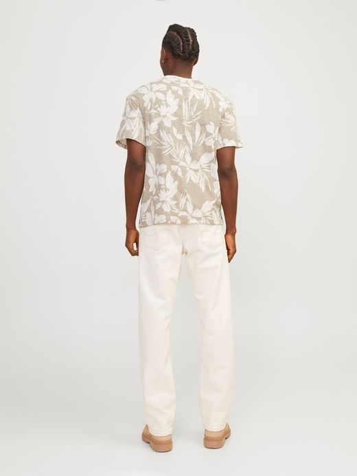 Camiseta m/c con estampado floral monocolor Jack & Jones Crockery