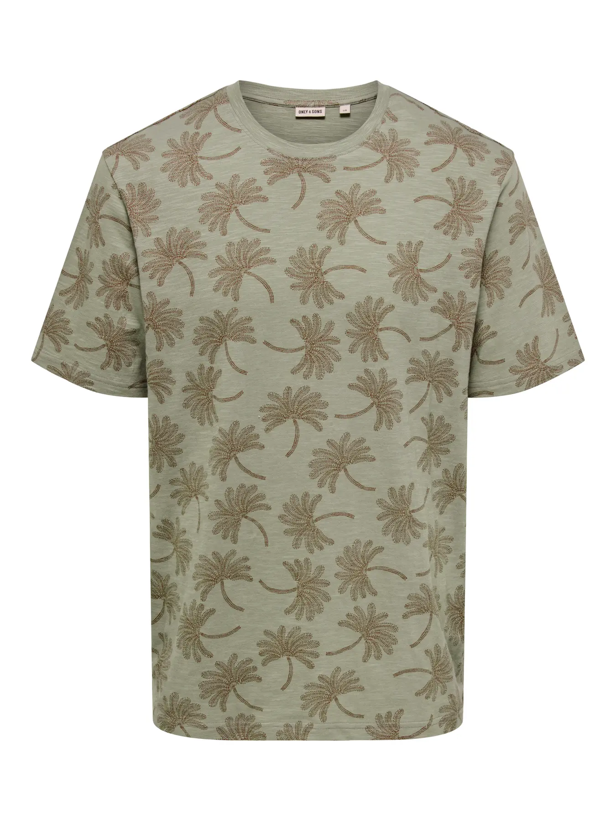 Camiseta m/c con estampado floral monocolor Only & Sons Desert Sage