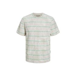 Camiseta m/c con estampado hojas palmera Jack & Jones Bright White