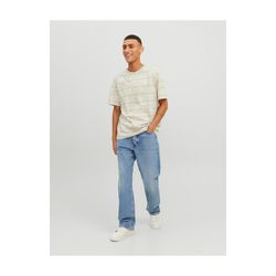 Camiseta m/c con estampado hojas palmera Jack & Jones Bright White