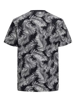 Camiseta m/c con estampado hojas palmera Only & Sons Dark Navy