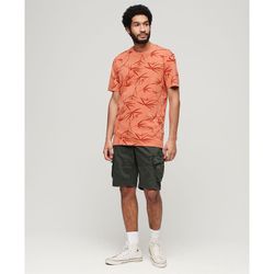 Camiseta m/c con estampado hojas Superdry Sun Orange