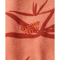 Camiseta m/c con estampado hojas Superdry Sun Orange