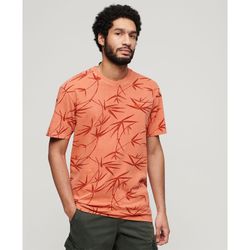 Camiseta m/c con estampado hojas Superdry Sun Orange