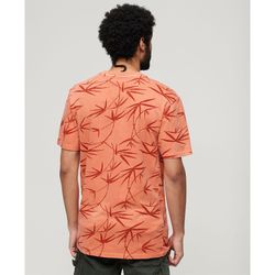 Camiseta m/c con estampado hojas Superdry Sun Orange