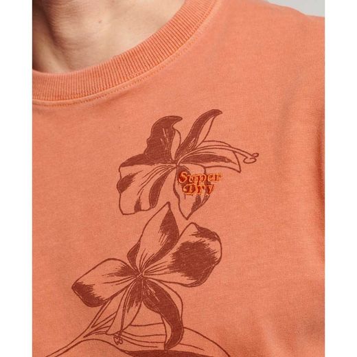 Camiseta m/c con estampado tropical Superdry Sun Orange