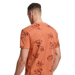 Camiseta m/c con estampado tropical Superdry Sun Orange