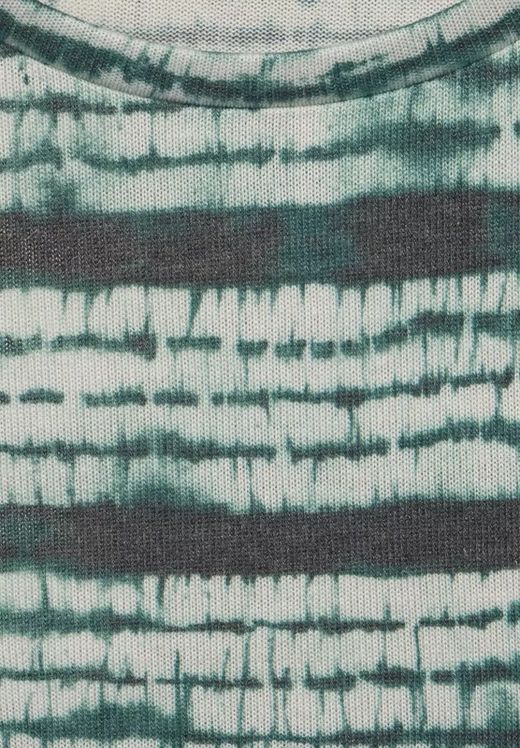 Camiseta m/c con lavado tie-dye Street One Olive Night