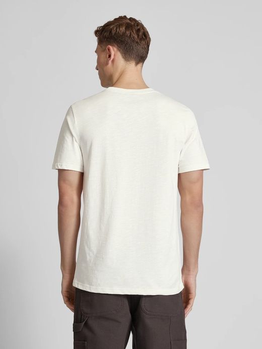 Camiseta m/c con letras branding con efecto metalizado Superdry White