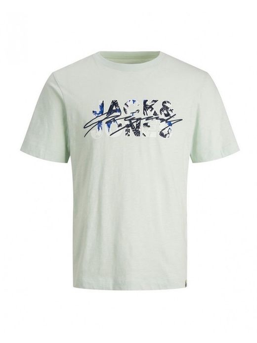 Camiseta m/c con letras branding Jack & Jones Honeydew