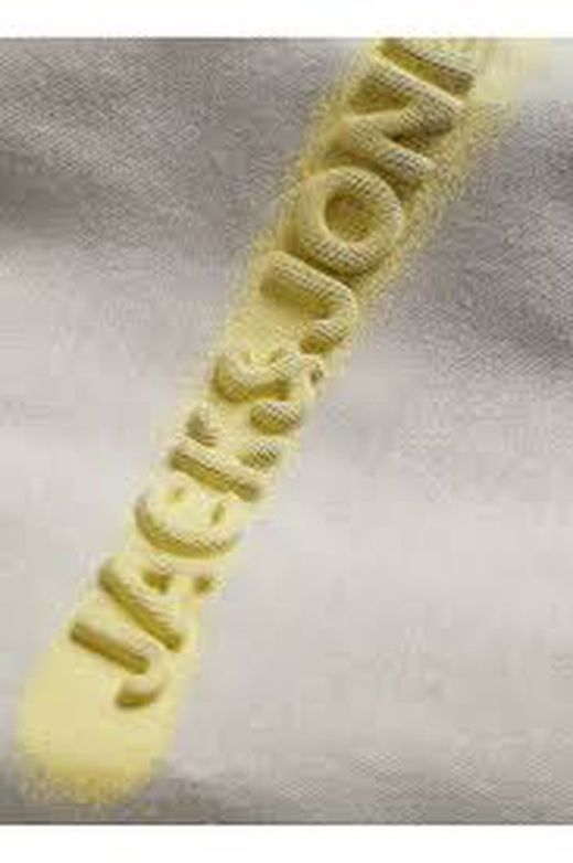 Camiseta m/c con letras branding relieve Jack & Jones Pale Mauve