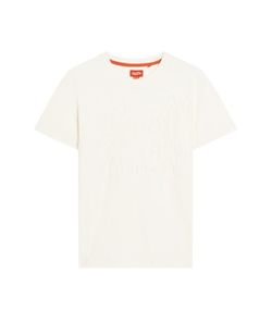 Camiseta m/c con letras branding relieve Superdry Winter White